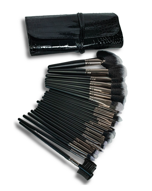 Professional 24-Piece Makeup Brush Set – Perfect for Powder, Foundation, Blush, Eyeshadow, and More